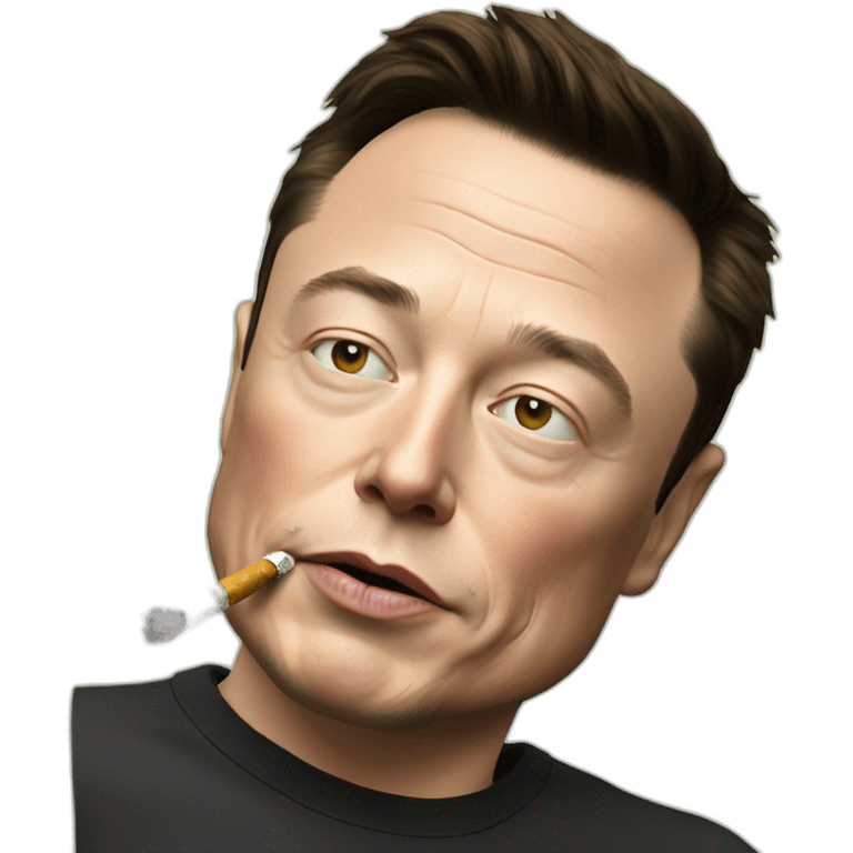 Elon musk smoking weed emoji