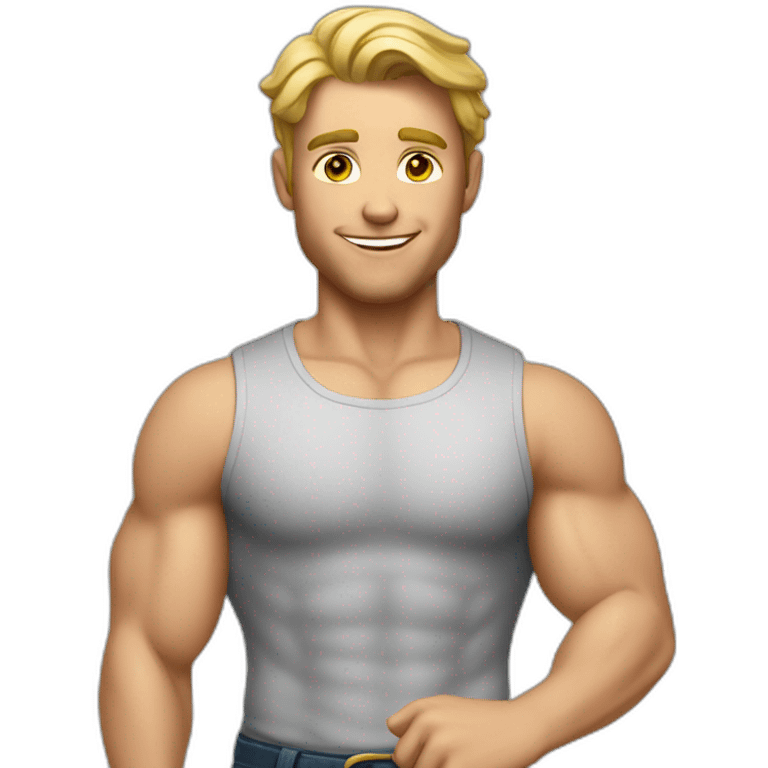 hunky white man emoji