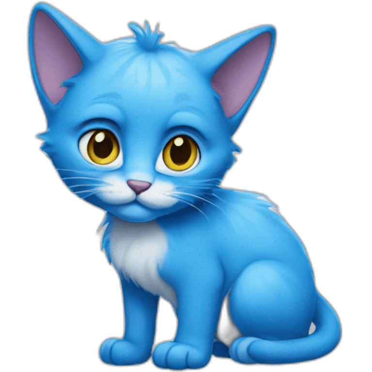 blue smurf cat emoji