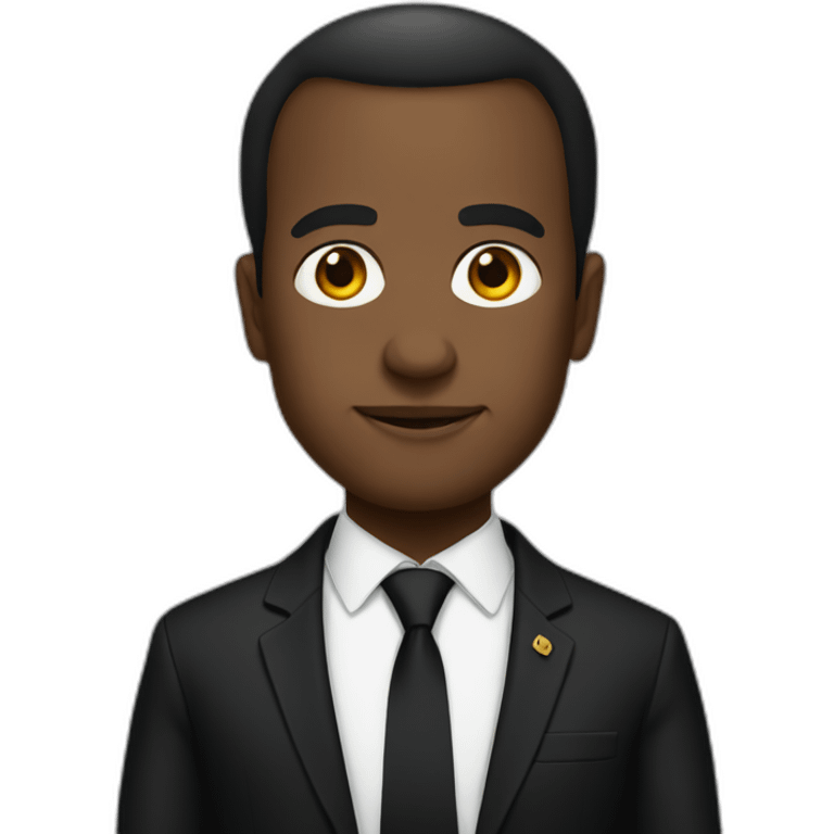 black-macron-president emoji