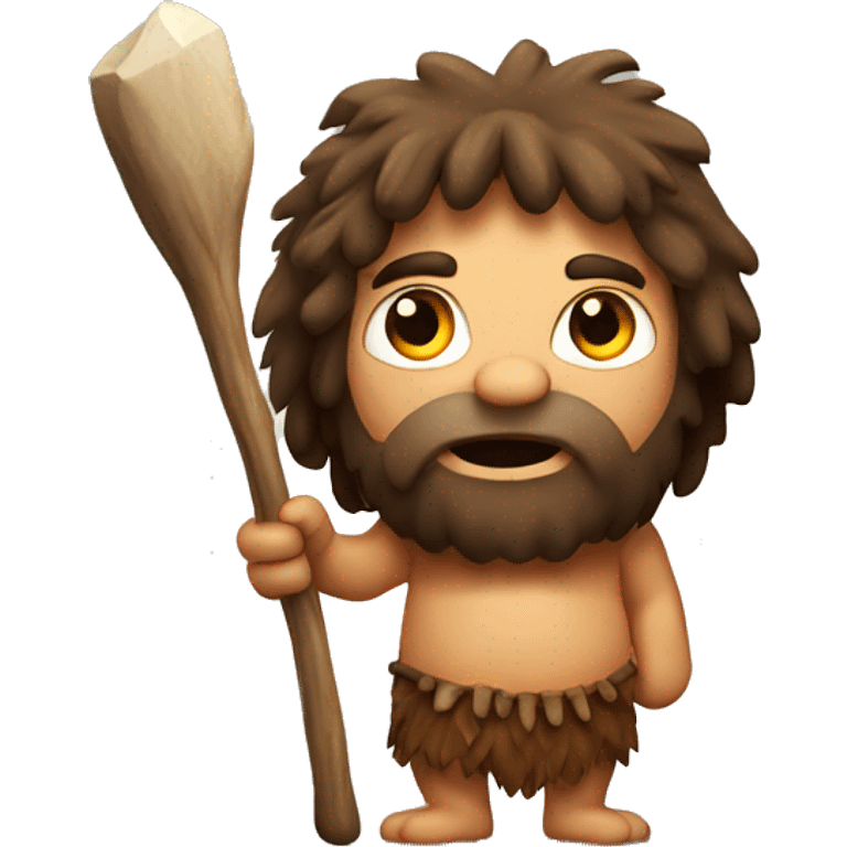 caveman with stick emoji