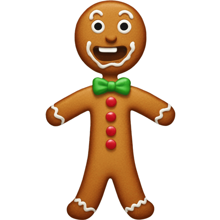 Gingerbread man emoji