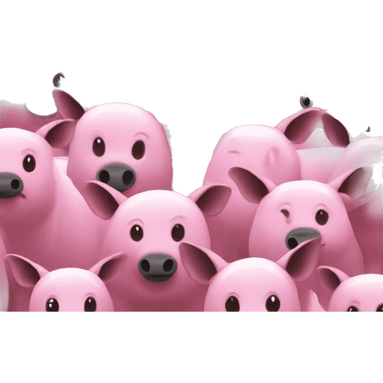 Pink Herds ￼ emoji