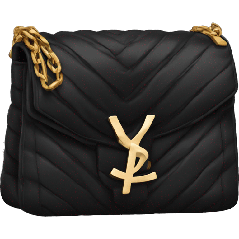 Little black ysl bag emoji