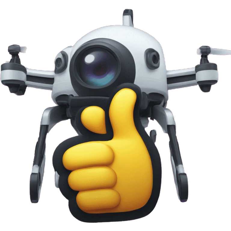 Thumbs up drone emoji