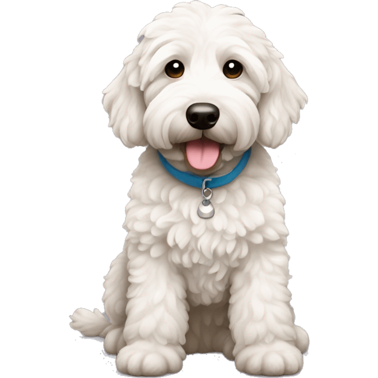 White Goldendoodle  emoji