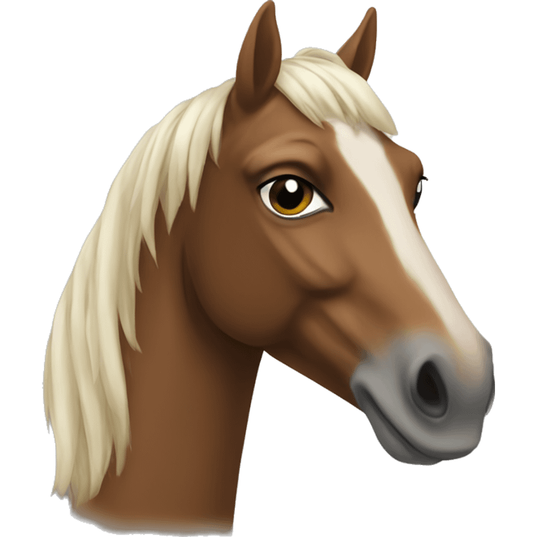 Cheval alezan emoji