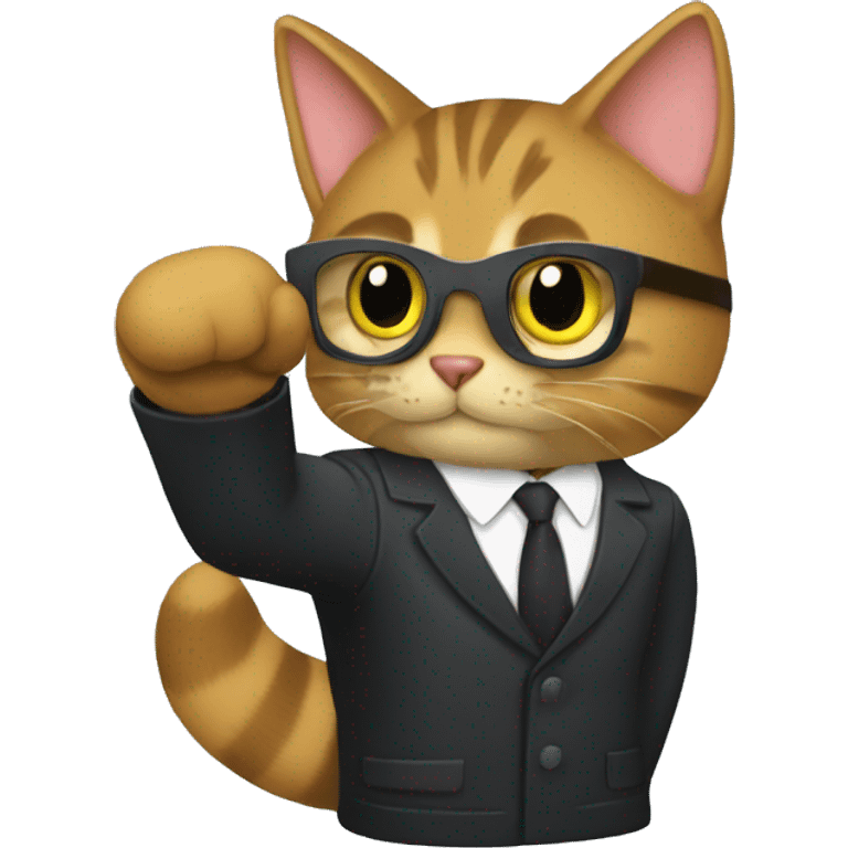 SpyCat Special Agent mitten emoji