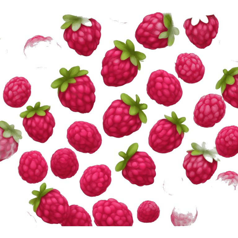 Cute raspberry  emoji