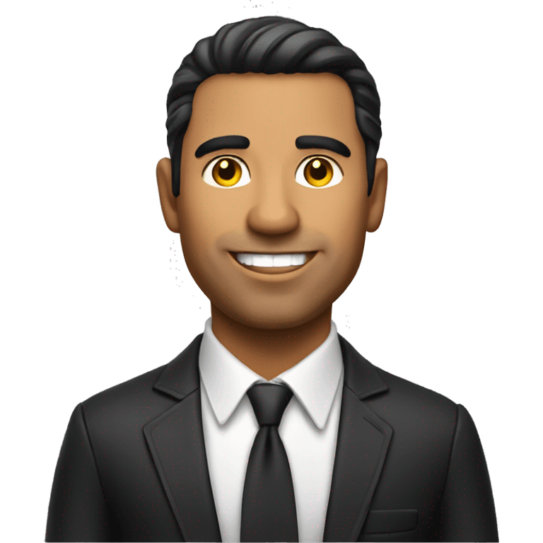 Bold Latino man at casino emoji