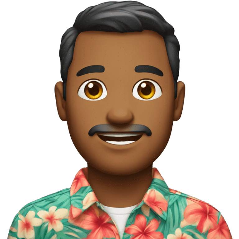 Husband in Hawaiian shirt emoji