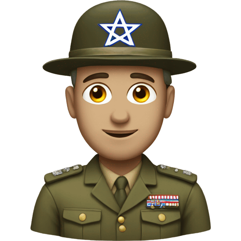 soldier with a jewish hat emoji