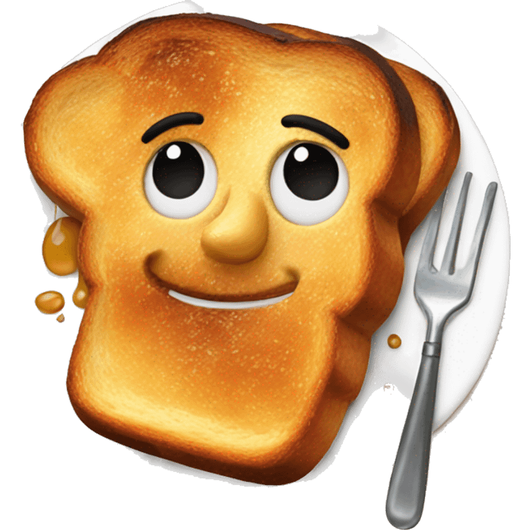 French toast with challah bread emoji