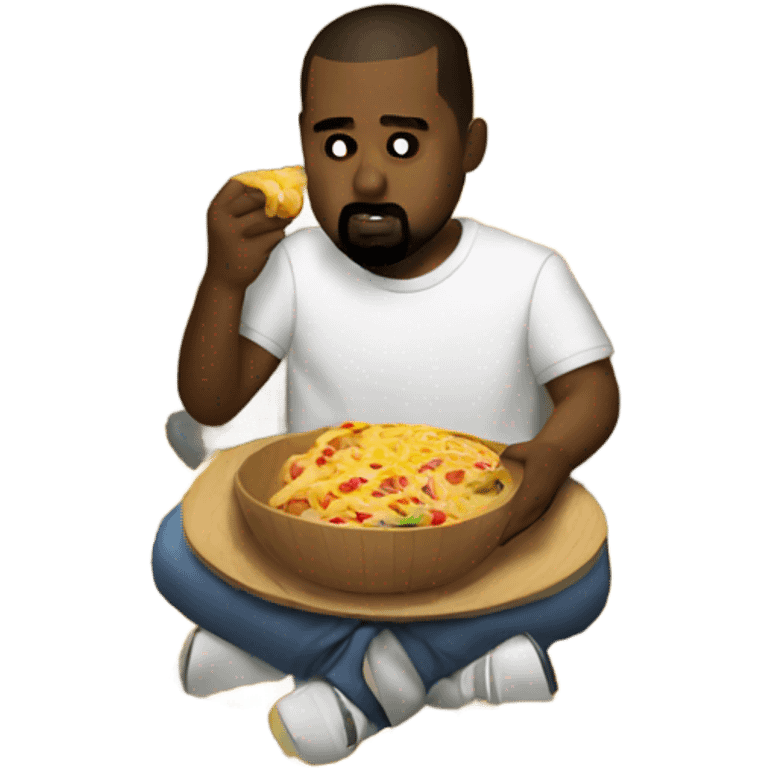 Kanye west eating food emoji