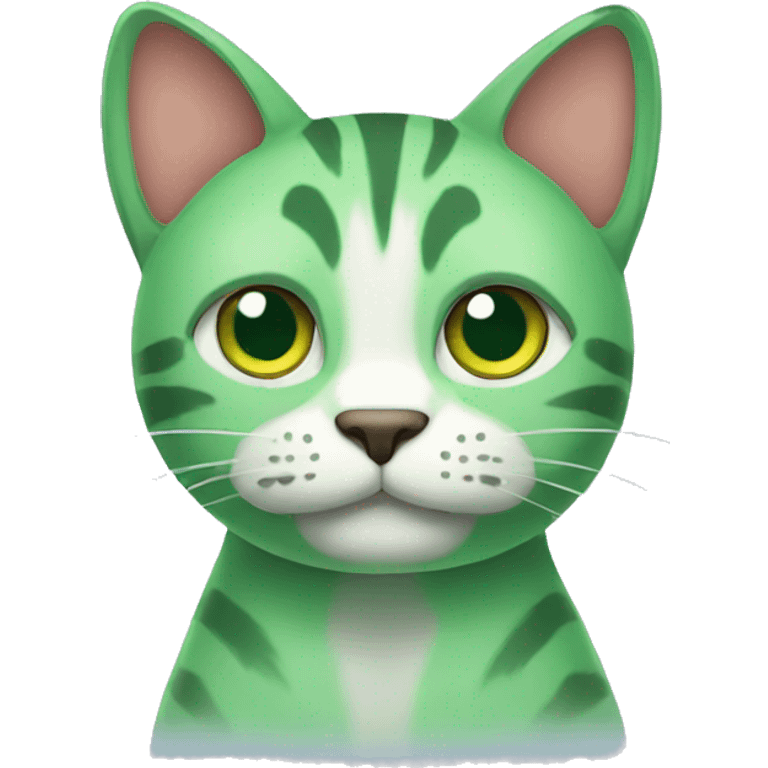 Green Cat emoji