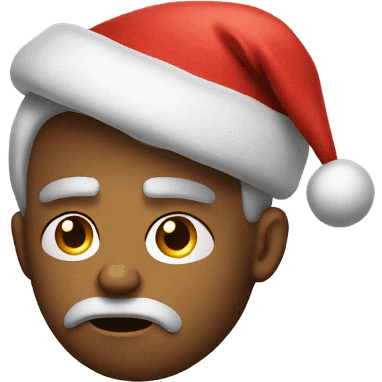 Frowning Christmas present  emoji