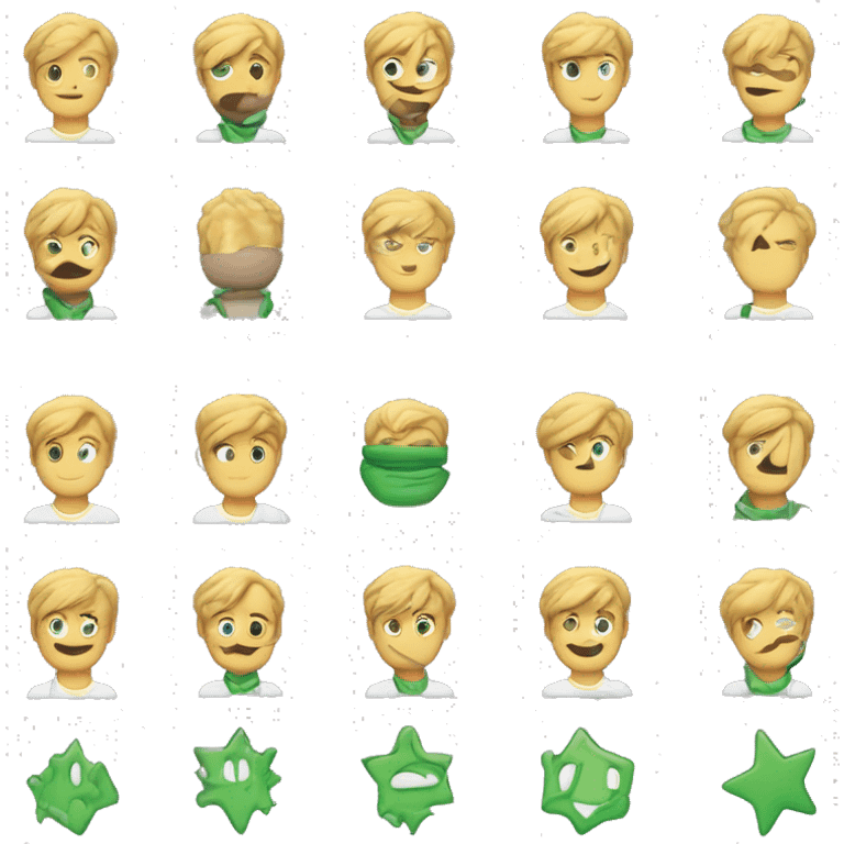 4. Combine the Design  Here’s how to structure the emojis: 	•	First row: 🟩🟩🟩🟩🟩 (top green stripe) 	•	Second row: ⬜⭐⬜⭐⬜⭐⬜ (middle white stripe with stars) 	•	Third row: ⬛⬛⬛⬛⬛ (bottom black stripe) emoji