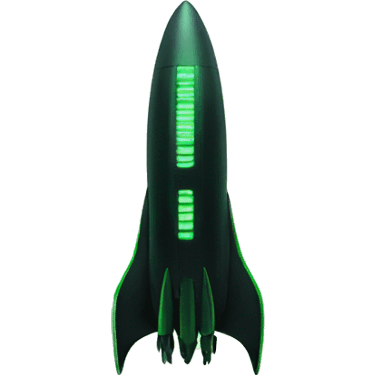 black green spaceship emoji