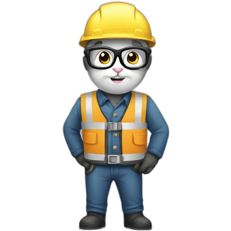 cat engineer emoji