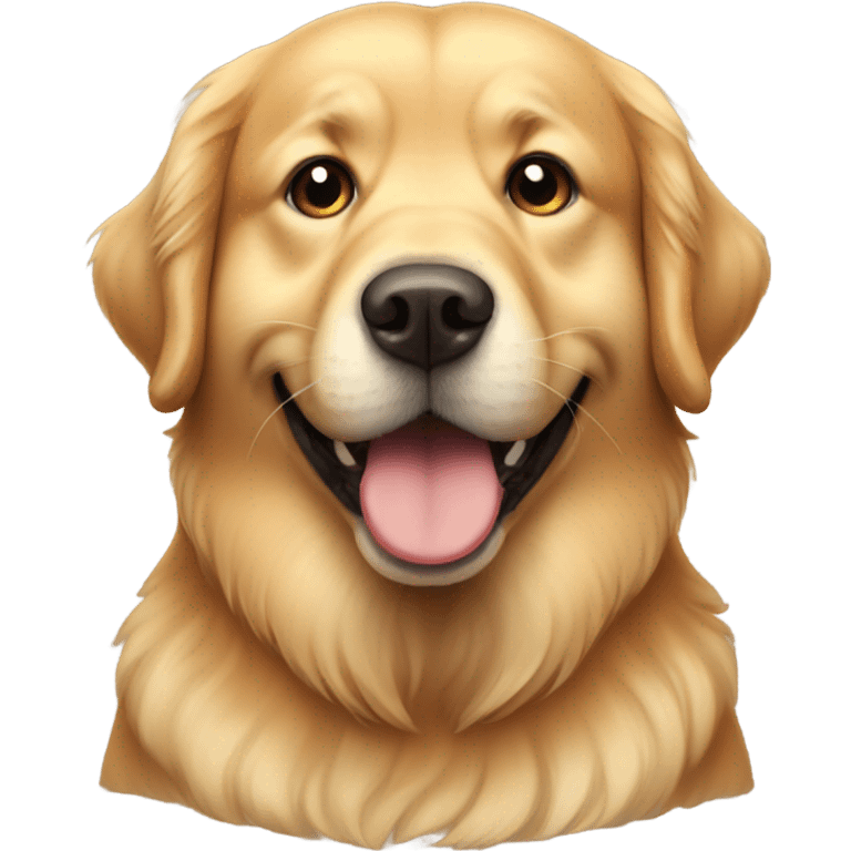 fat golden retriever  emoji