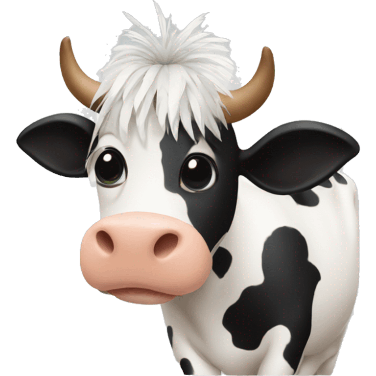 A cow with feathers  emoji