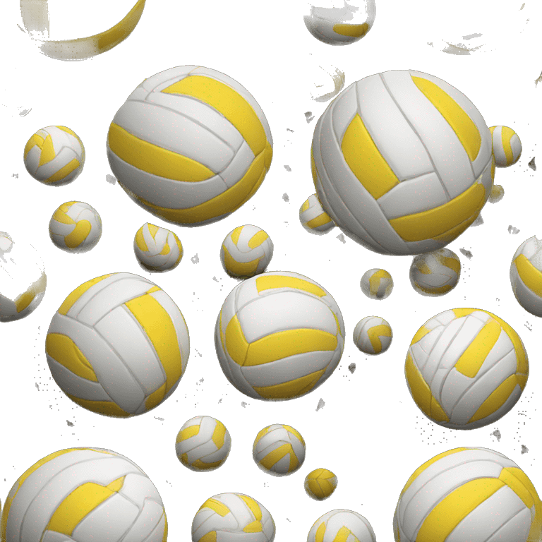 volleyball on black background emoji