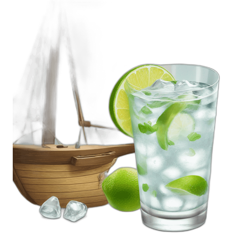 Velero con gintonic emoji