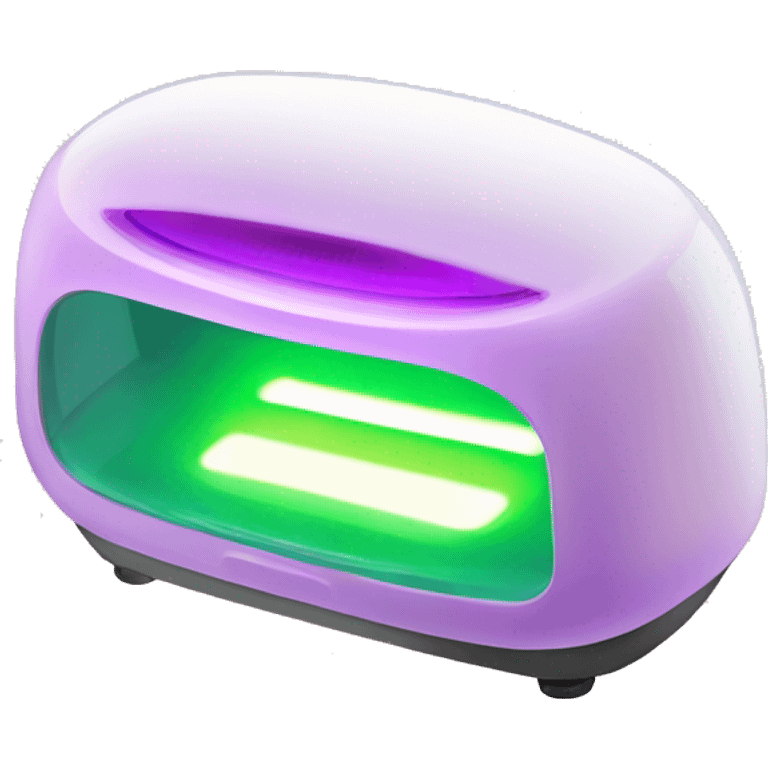 Realistic uv nail lamp emoji