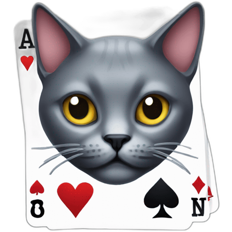 poker cards cat emoji