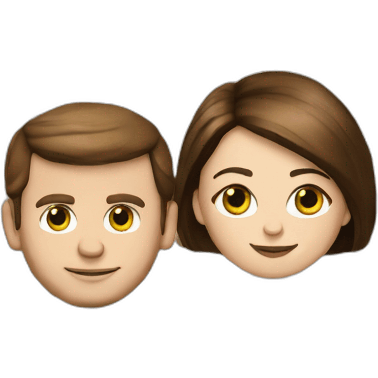 Macron et Brigitte emoji