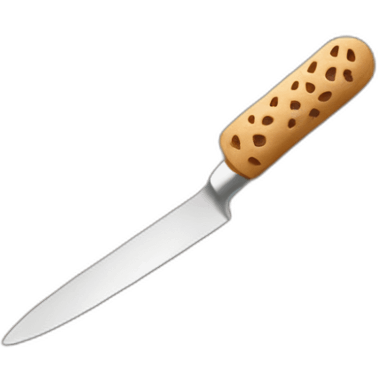 brown ice cream knife emoji