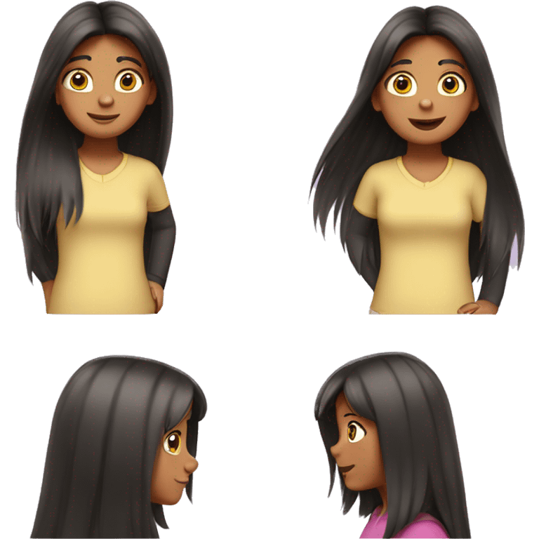 dora the explorer long hair emoji