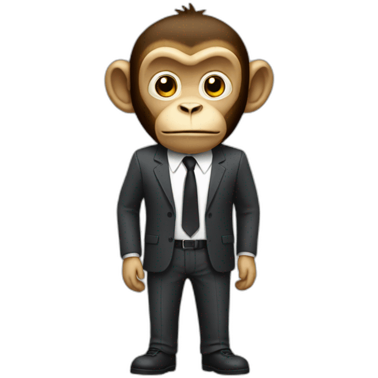 monkey manager full body emoji