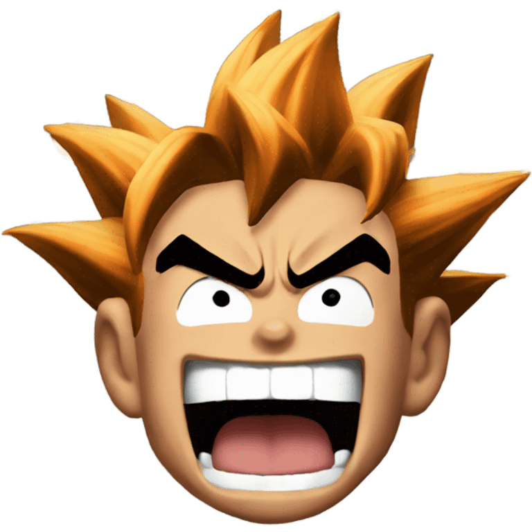 Goku screaming emoji