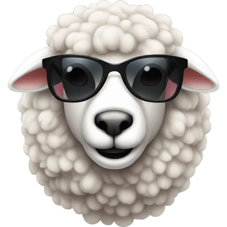 sheep with sunglasses emoji