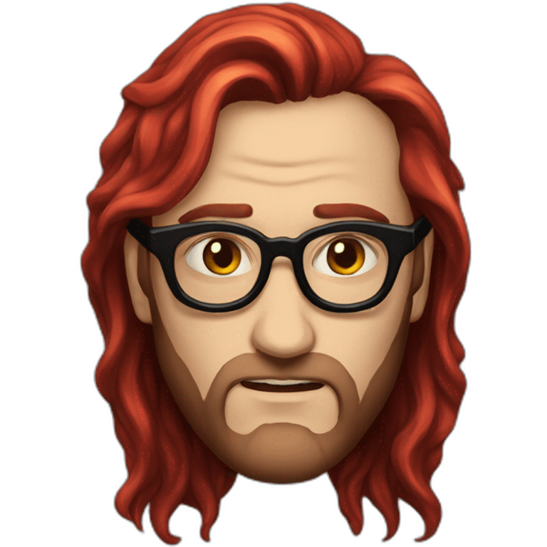 crowley-demon-red-long-hair-black-glasses emoji