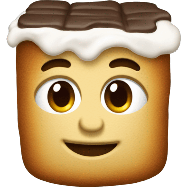 A realistic s’mores emoji