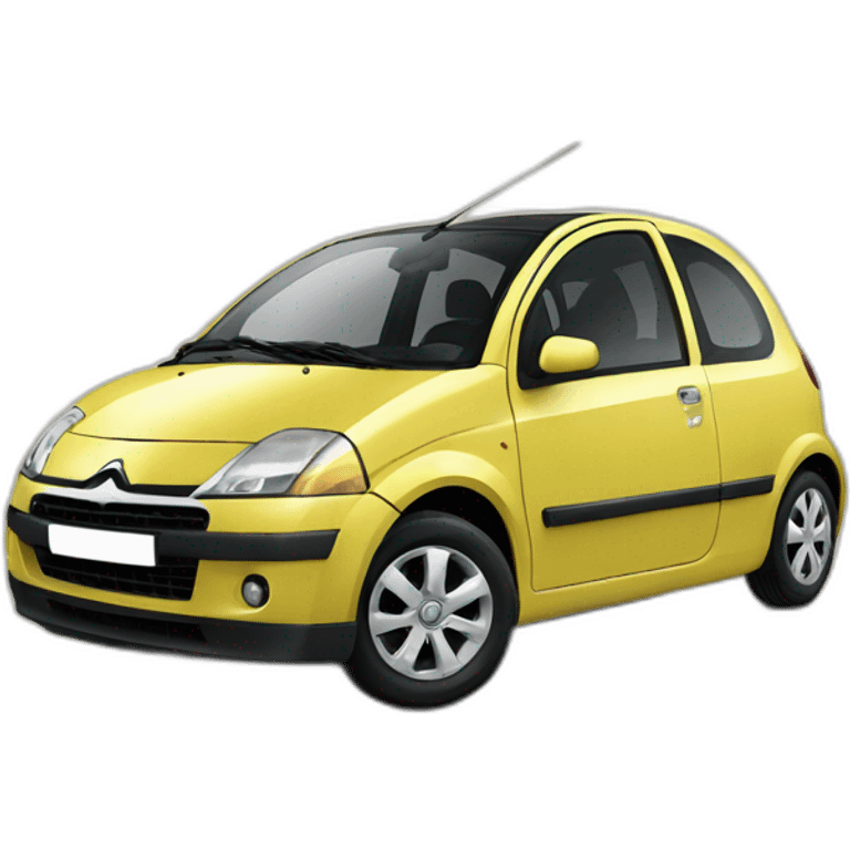 Citroen C2 amarillo emoji