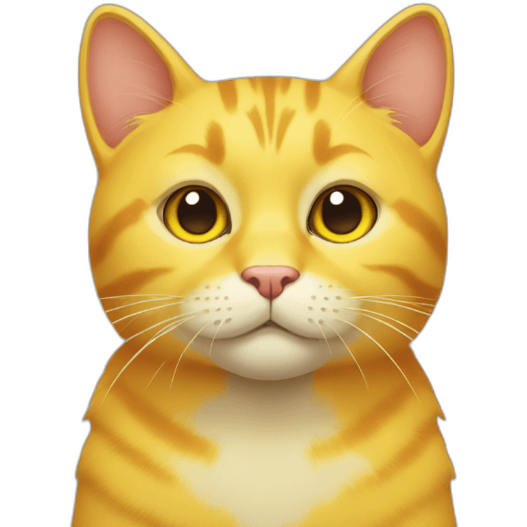 Yellow cat emoji