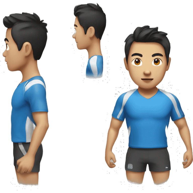 Sporty asian guy  emoji