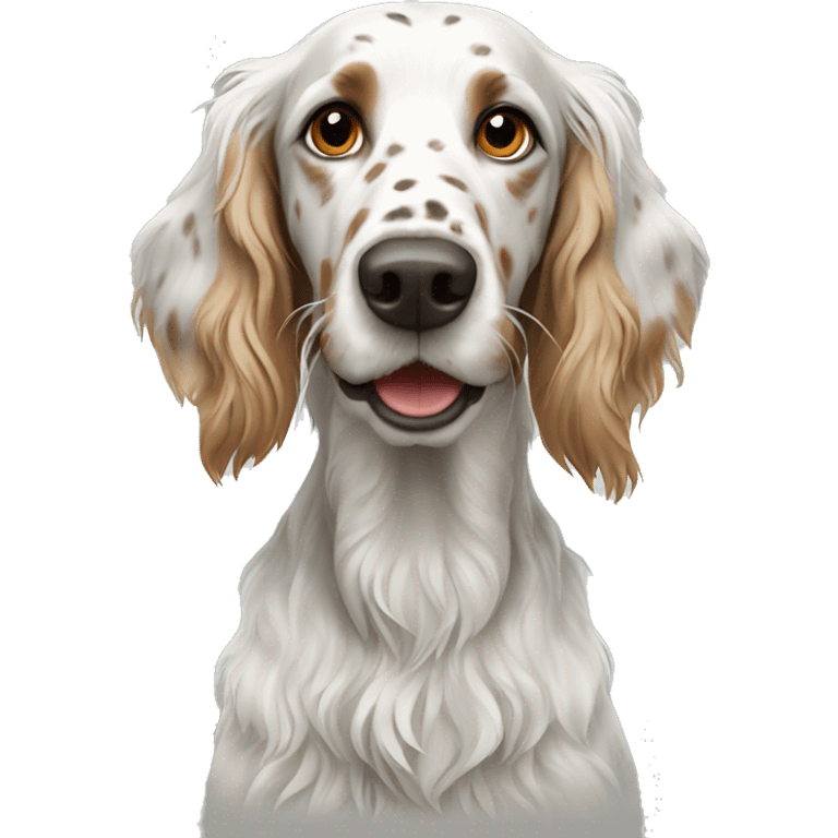 English setter dog emoji