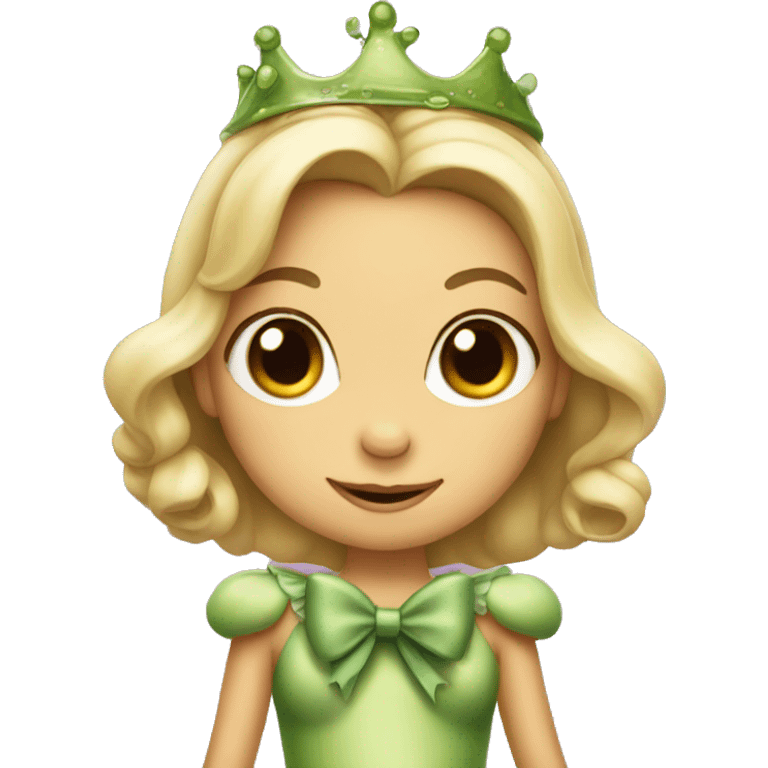 frog princess wearing a bow emoji