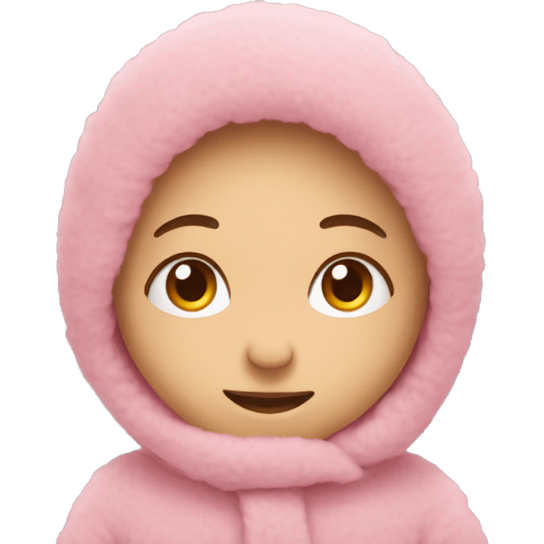 cute pink cosy emoji