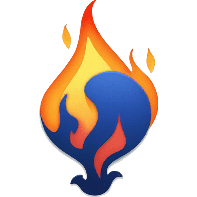 Jira logo with flames emoji