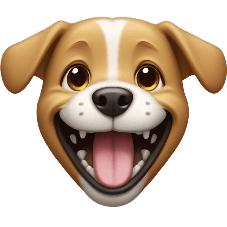 dog Is laughing emoji