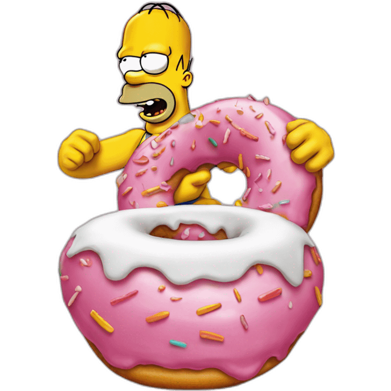 Homer simpson donut emoji