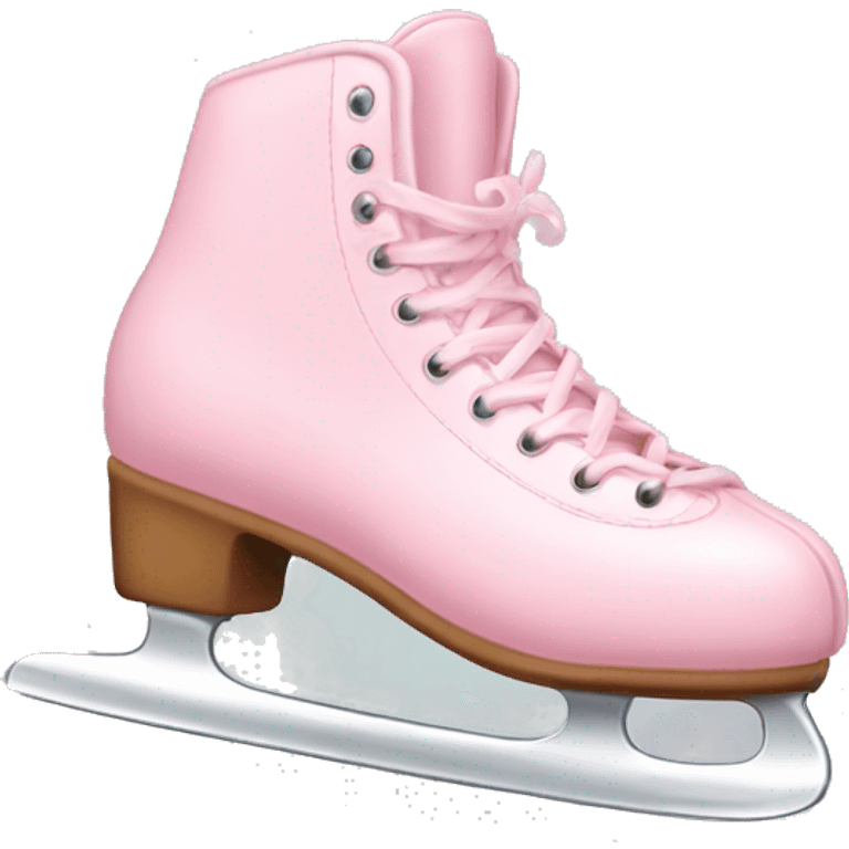 light pink ice skate emoji