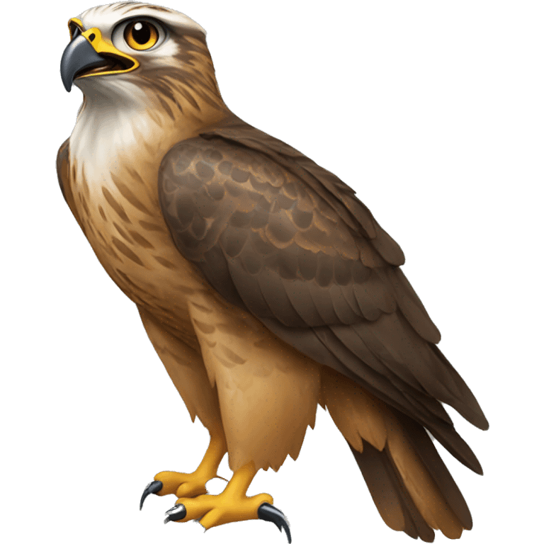 Hawk with binoculars  emoji