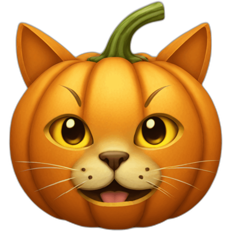 cat pumpkin emoji