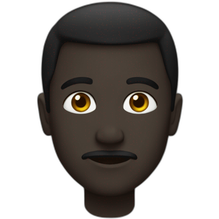 Simple black merkhaba emoji